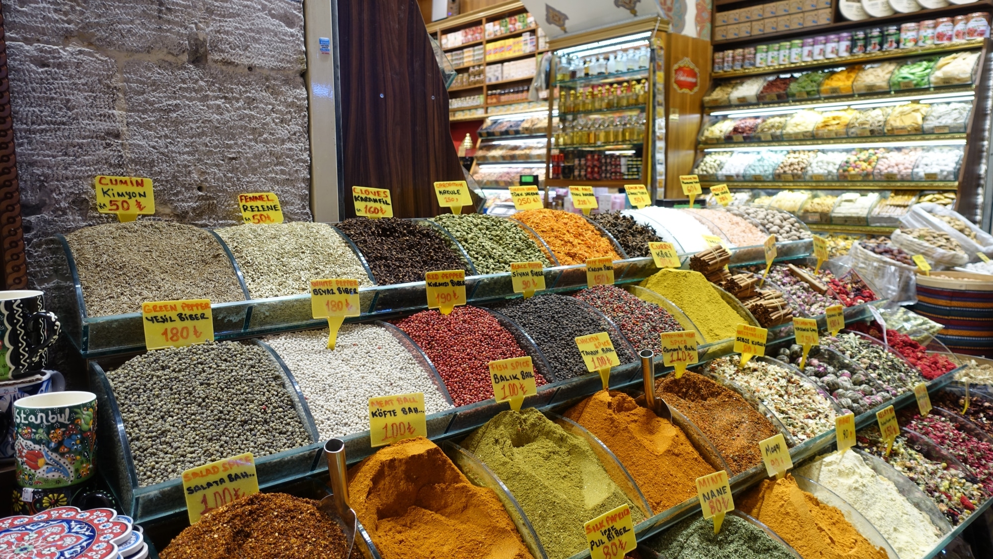 Poudre de moutarde – Grand Bazar en Turquie